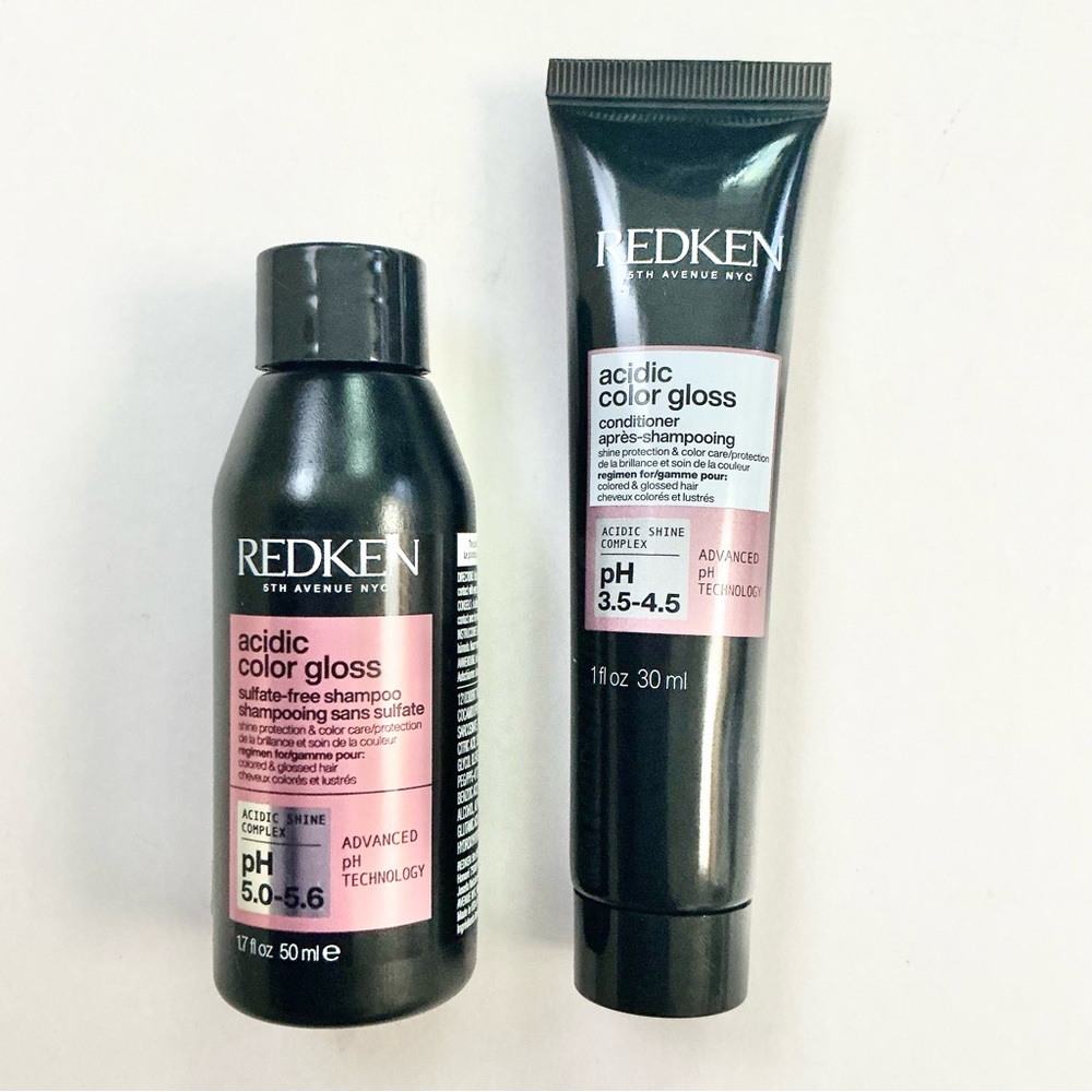 Travel Size Acidic Color Gloss Sulfate Free Shampoo and Conditioner 1 / 1.7oz